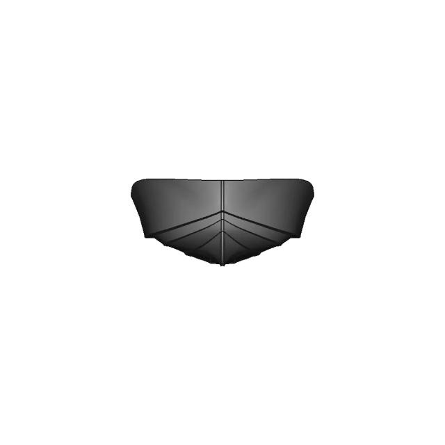 Half Finishing Fishing Open Boat CAD Model