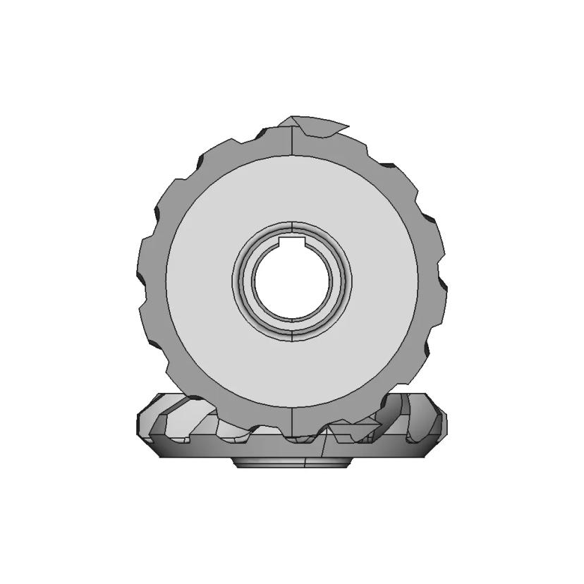 Modern Spiral Bevel Miter Gear Set Designed for 5-Axis CNC Machining