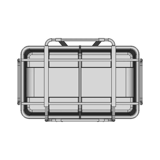 Square Box LifeRaft CAD Model for Marine Safety Applications