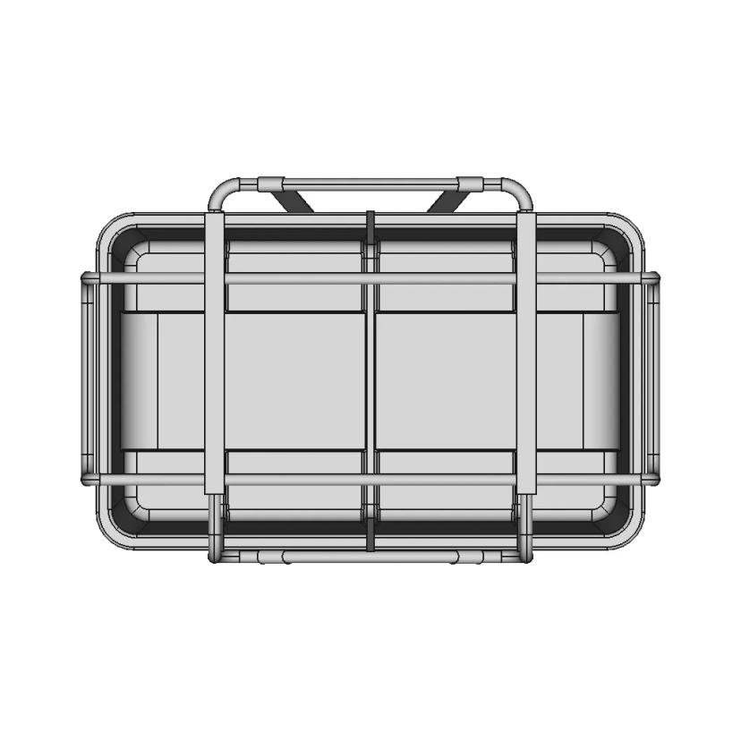 Square Box LifeRaft CAD Model for Marine Safety Applications