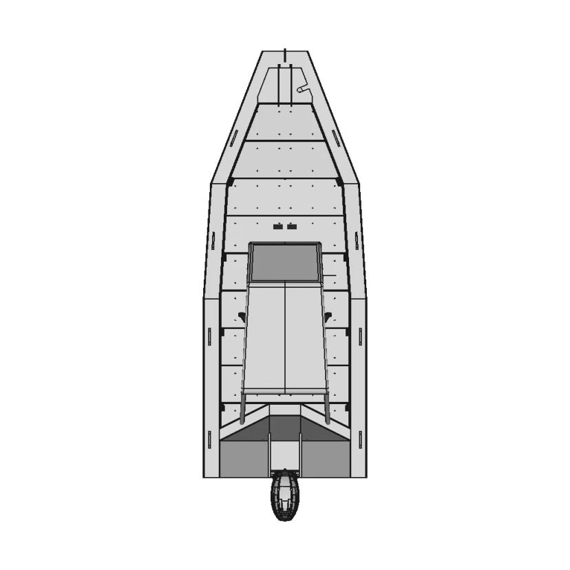 High-Density Polyethylene (HDPE) Boat Model