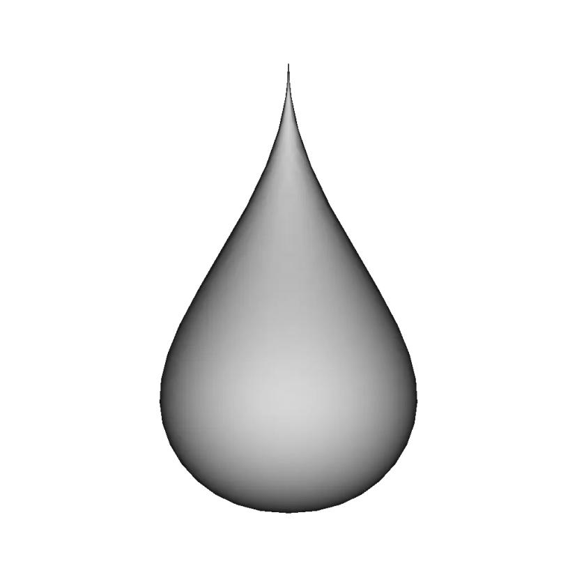 Hollow Drop 3D Model for Engineering Applications