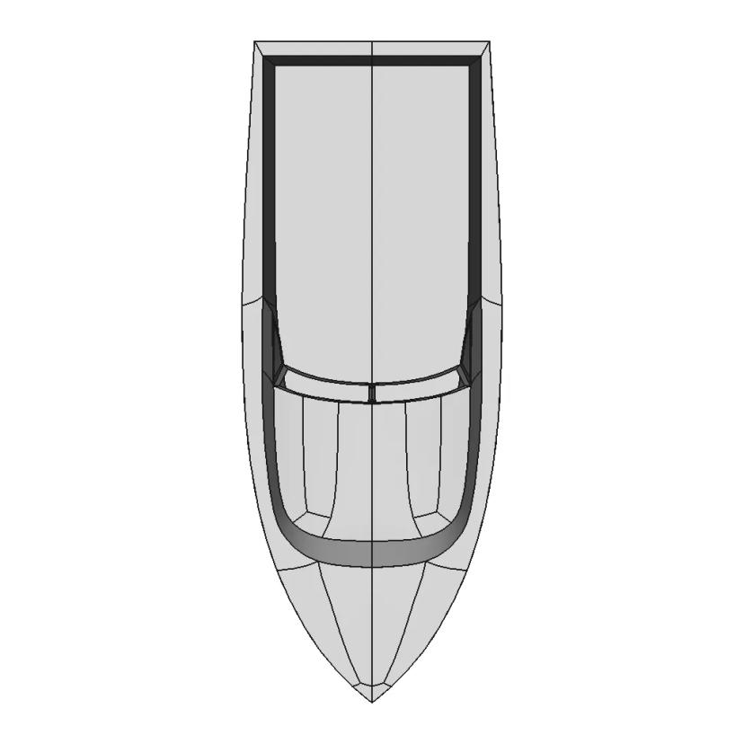Sitka Spruce 18ft Motorboat 3D Model