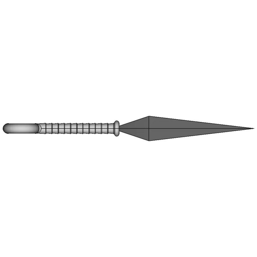 Kunai Sword 3D Model for Engineering and Design