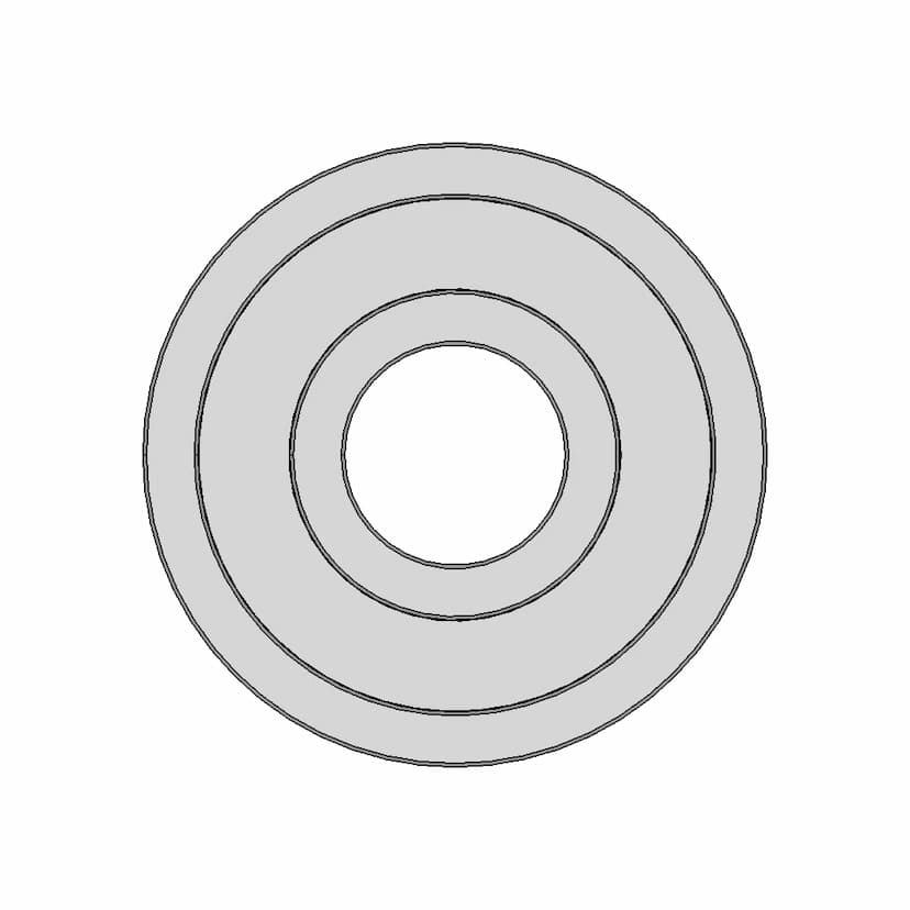 Circular Ball Bearing with 6mm Inner Diameter and 17mm Outer Diameter