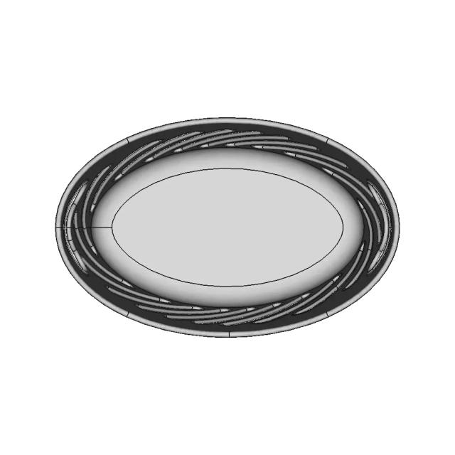 3D CAD Model of Laundry Basket for Industrial Design