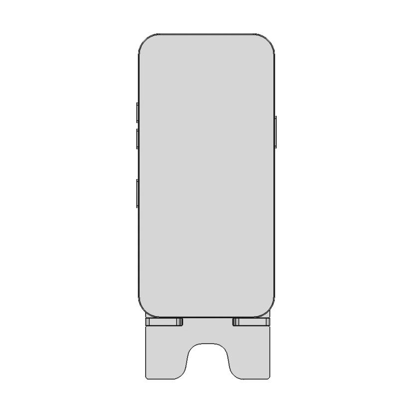 Smartphone Stand CAD Model for Technical and Industrial Use
