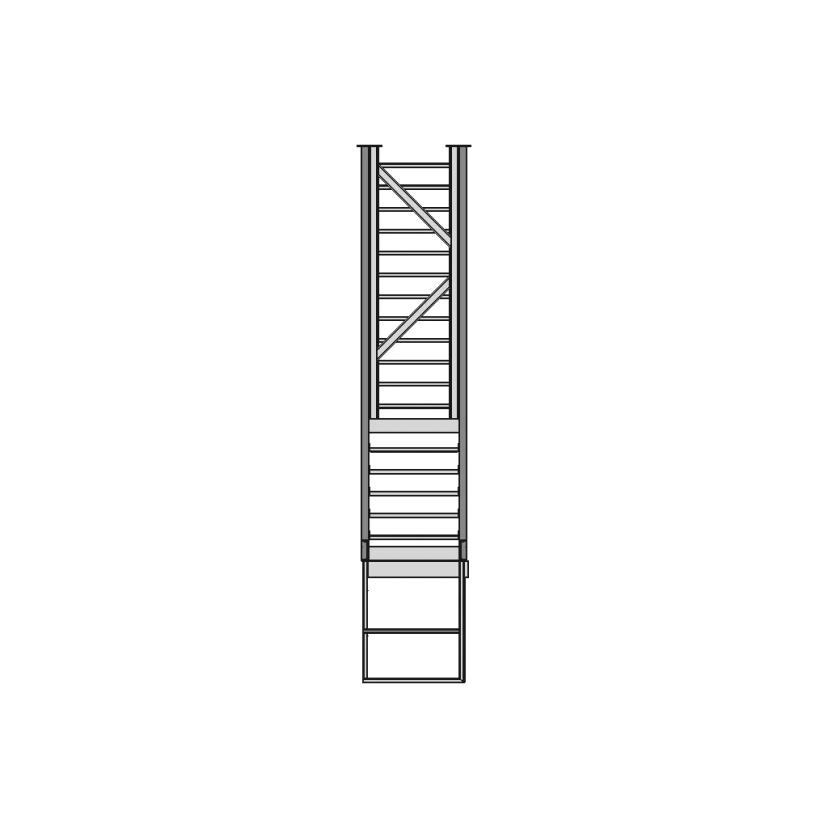 Detailed Staircase 3D Model for Engineering Projects