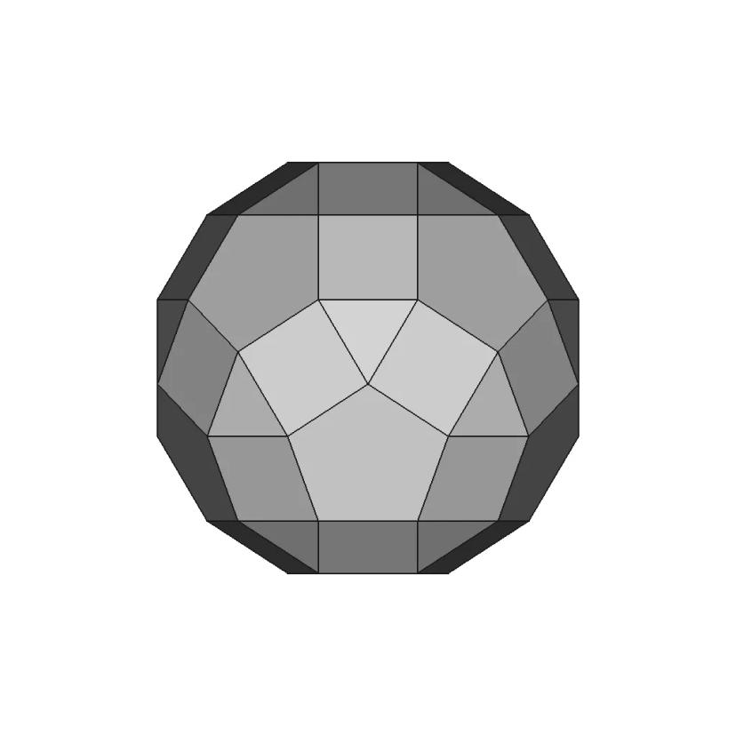 Gyrate Rhombicosidodecahedron Johnson Solid Polyhedron