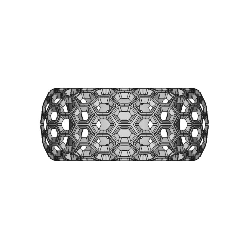 Honeycomb Structured Toroid Ring CAD Model
