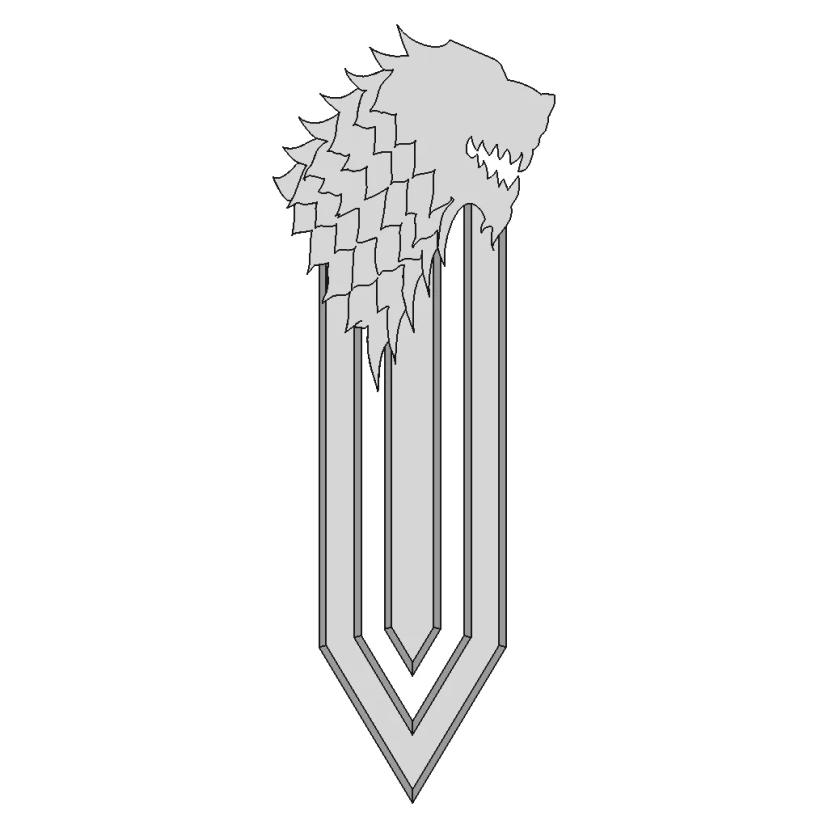 House Stark Page Marker Inspired by Game of Thrones