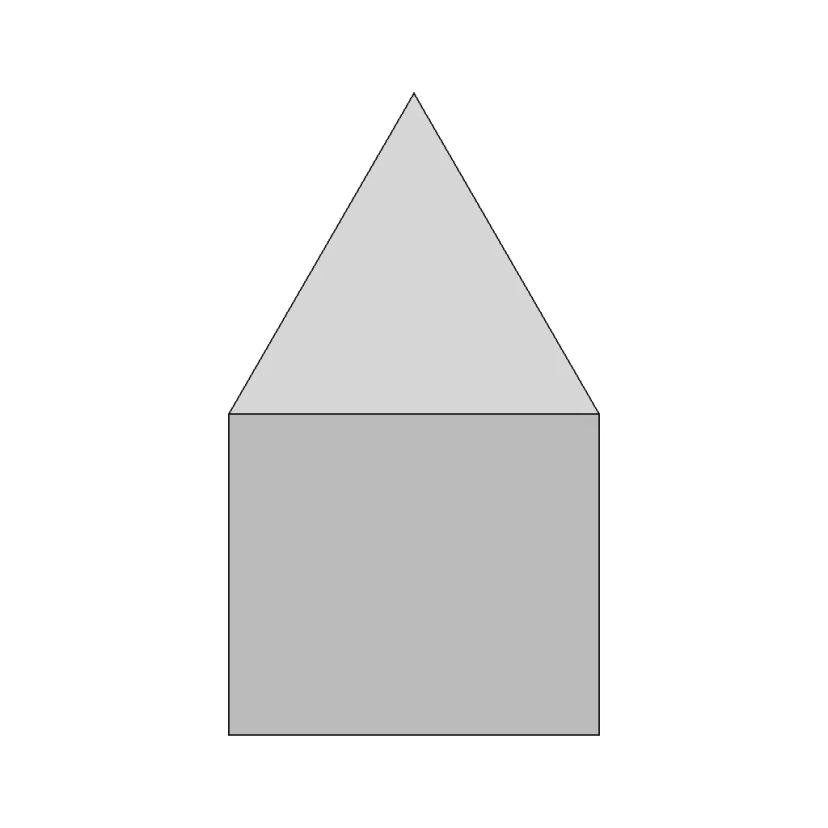 Gyrobifastigium Johnson Solid Polyhedron Model