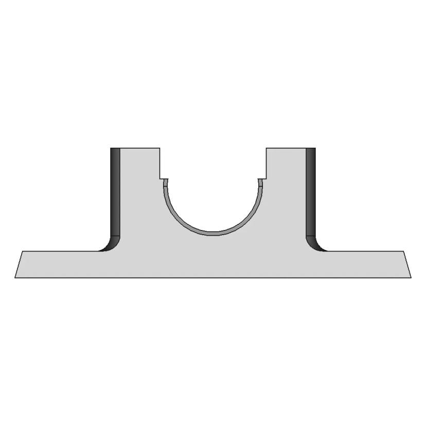 Plain Carbon Steel Mechanical Part with Boss Extrude and Fillet Features