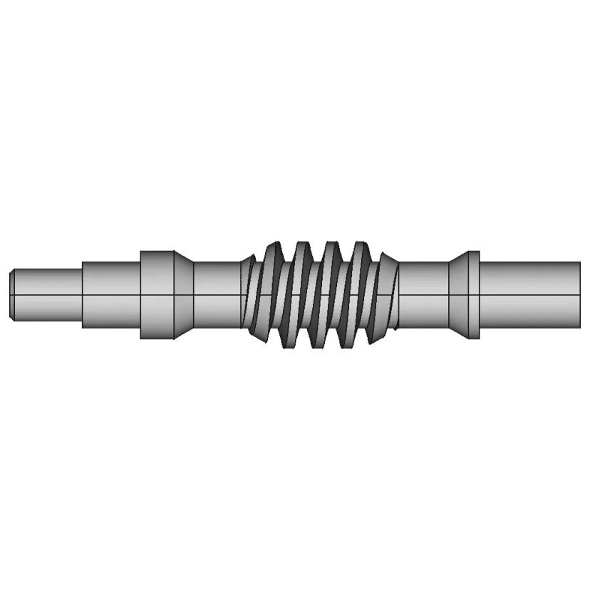 AISI 1020 Steel Part with Revolve Boss and Helix Structure