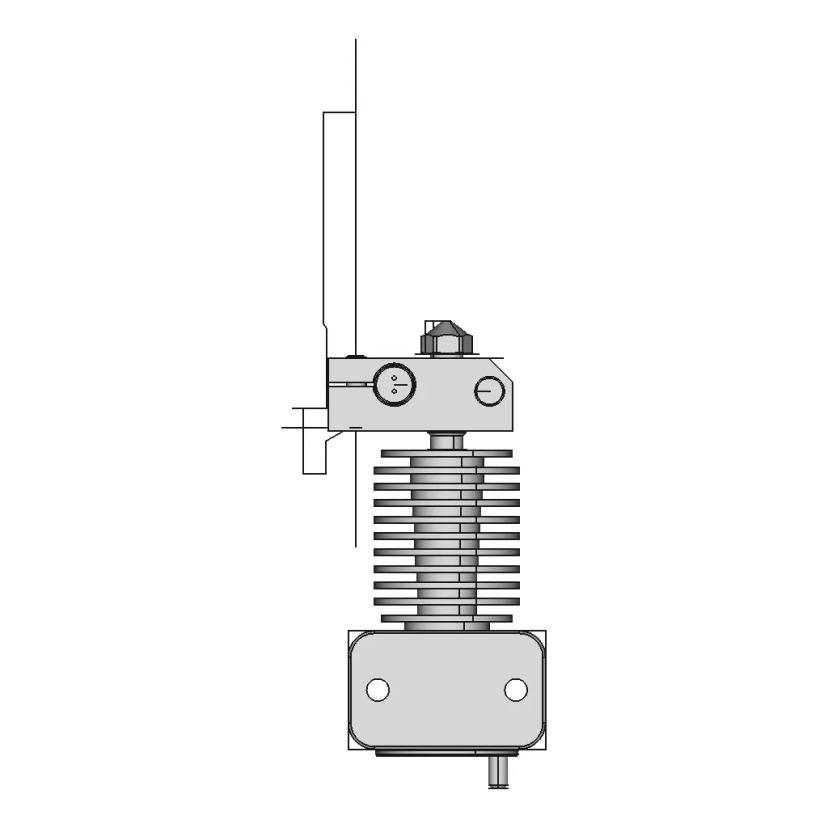 Intamsys Funmat HT Hotend Assembly CAD Model
