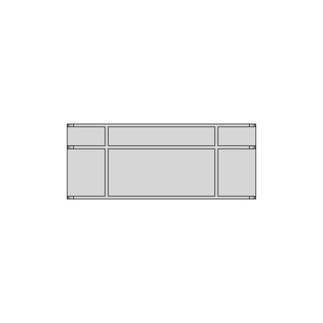 Industrial Plastic Storage Crate 400x300x120 mm CAD Model