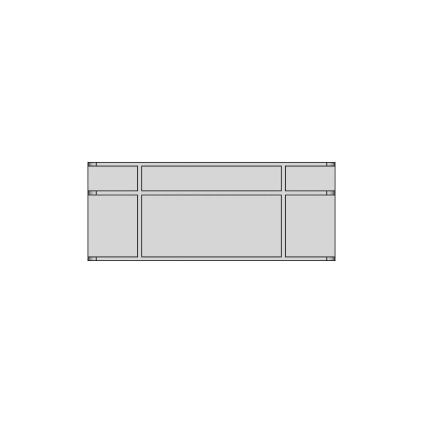 Industrial Plastic Storage Crate 400x300x120 mm CAD Model