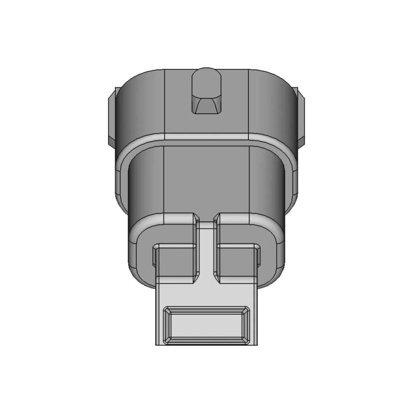 Waterproof 2-Pin Female Connector Socket for Automotive Applications