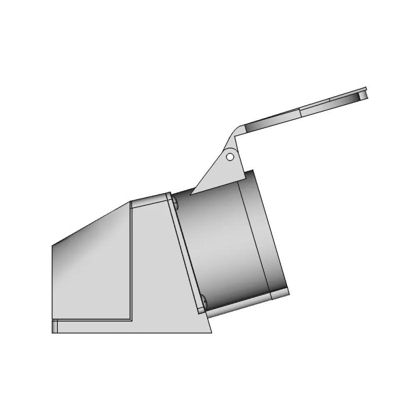 Industrial Surface Mounting 5-Pole 32A Wall Socket