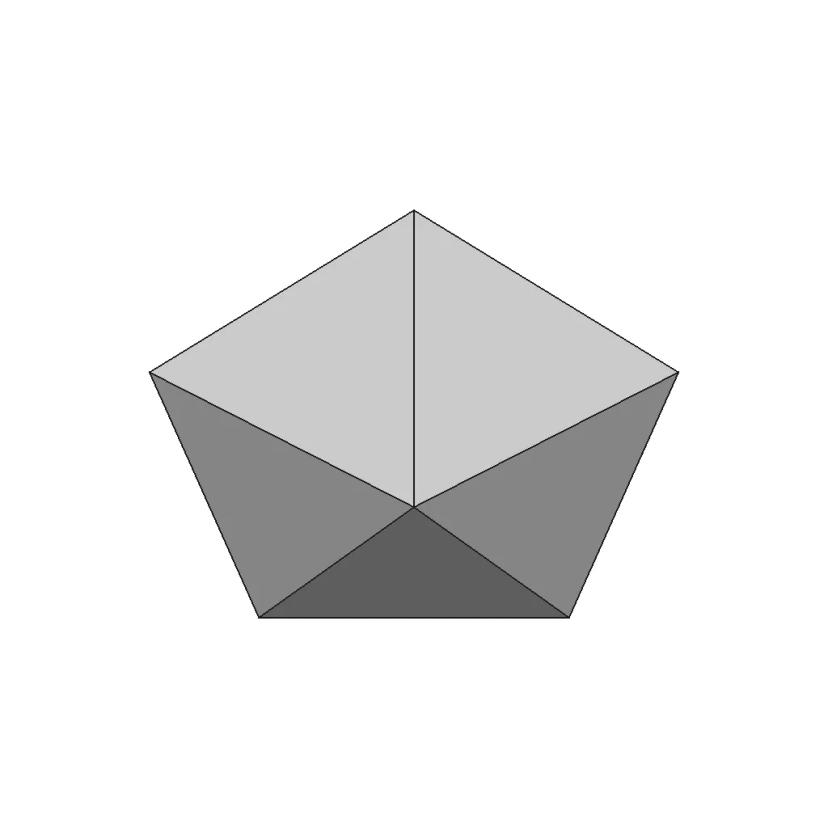 Sphenocorona Johnson Solid Polyhedron Model