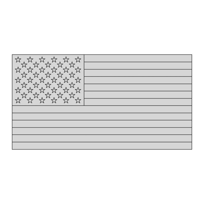 USA Flag Cutting Board CAD Model with Parametric Design