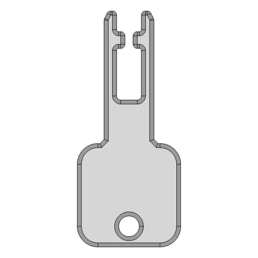 Allen-Bradley 3 Tongue Interlock Switch Key for 440K Series