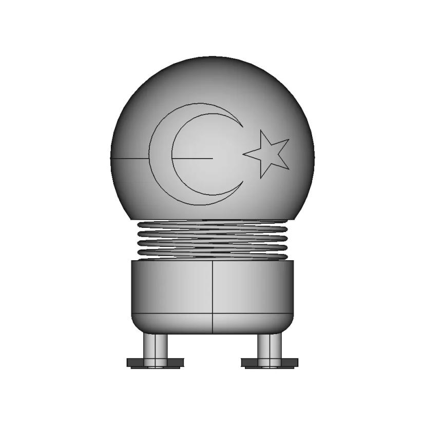 Cute Toy with Turkish Flag Design