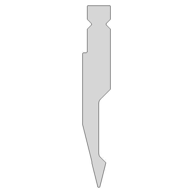 Punch Tool OW202/K with 28 Degree Angle and R1 Radius