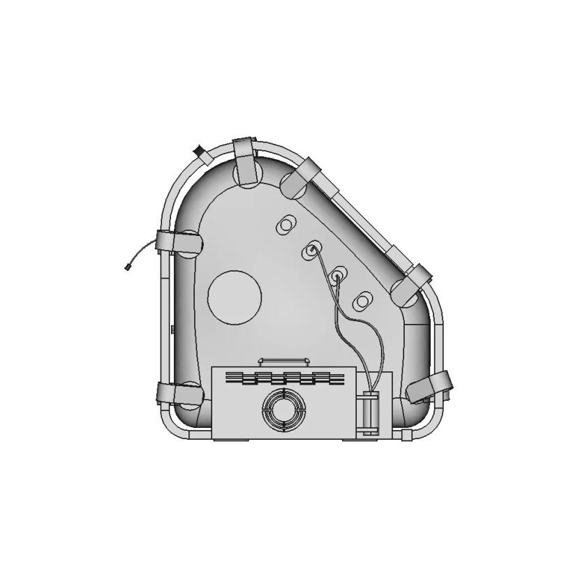 Industrial Hyperbaric Chamber CAD Model for Medical Applications