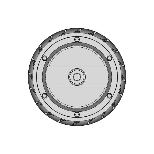 ZLTECH 6.5 Inch 250W 24V-48V BLDC Rubber Wheel Hub Motor for Medical Robots