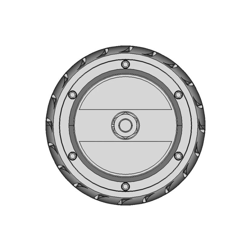 ZLTECH 6.5 Inch 250W 24V-48V BLDC Rubber Wheel Hub Motor for Medical Robots