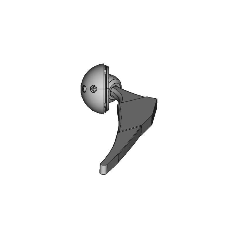 Femoral Hip Prosthesis 3D Model for Biomedical Engineering