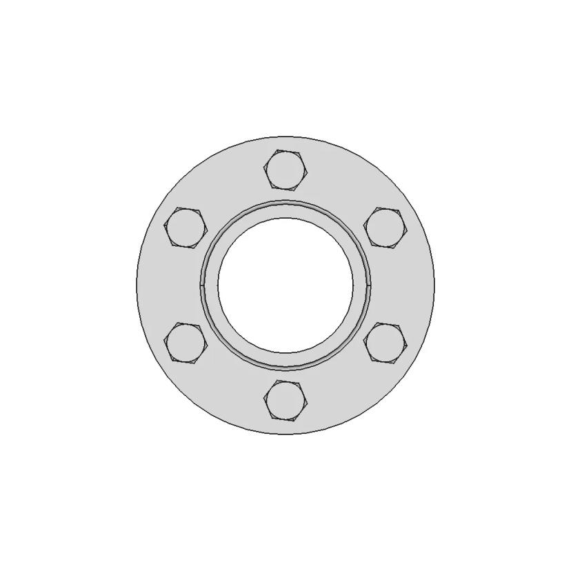 Flange Coupling Mechanical Component for Shaft Connections
