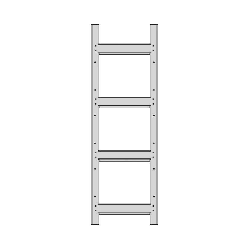 Sheet Metal Storage Rack CAD Model