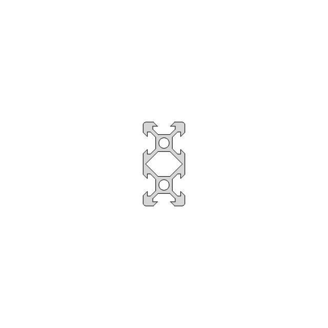 Aluminum V-Slot Construction Profile 20x40mm for Industrial Applications