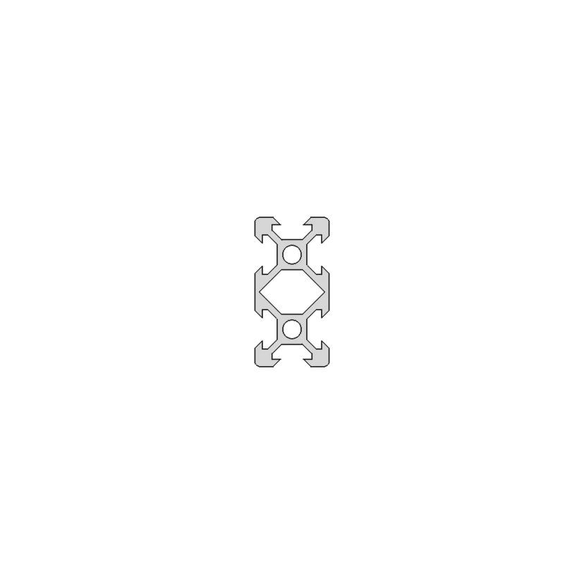 Aluminum V-Slot Construction Profile 20x40mm for Industrial Applications