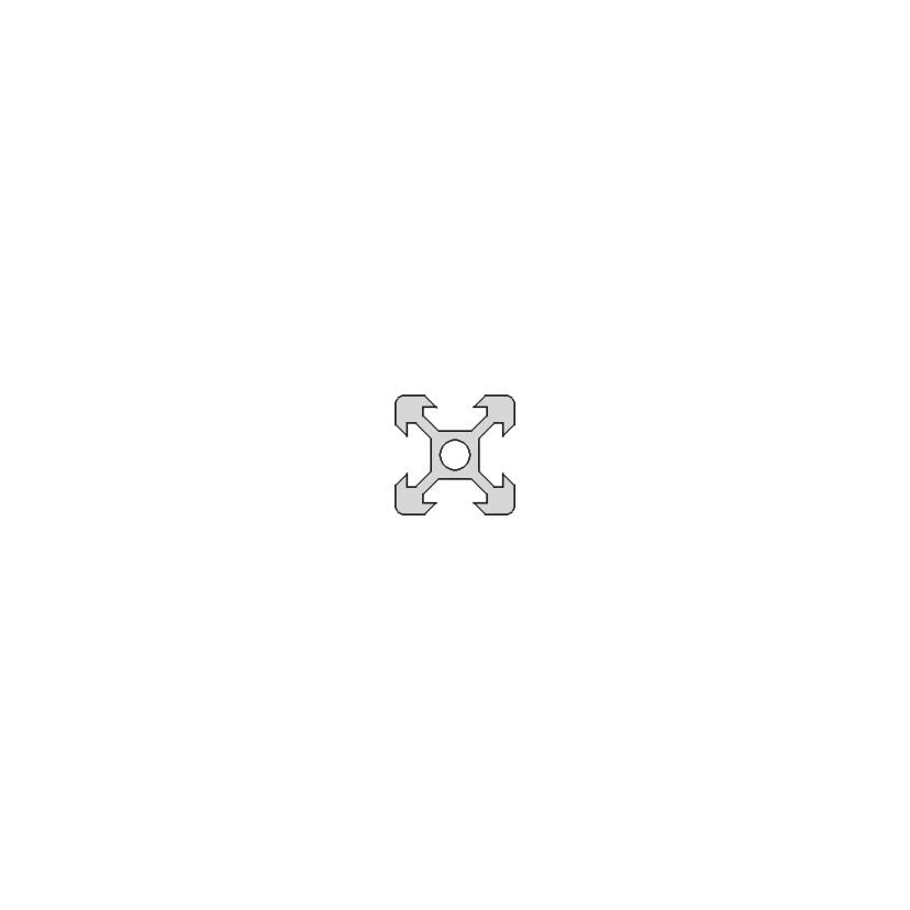 Aluminum V-Slot Construction Profile 20x20mm for Industrial Applications