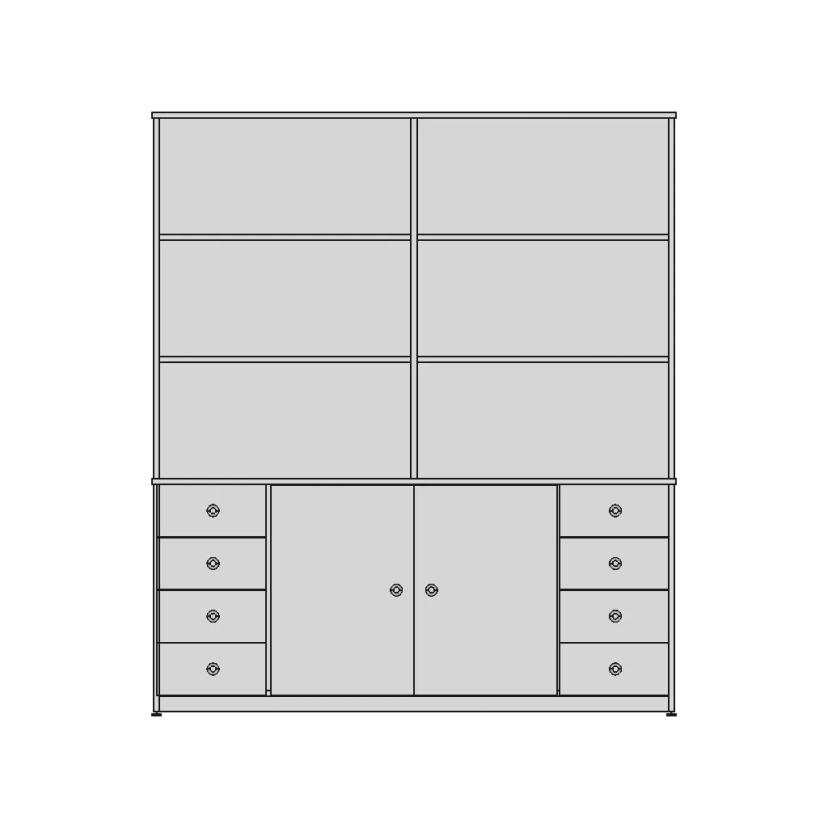 Industrial Storage Rack 1800x800x400 mm