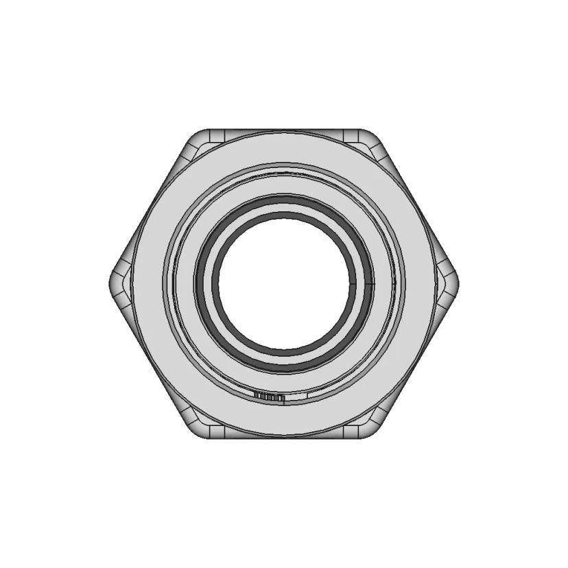 Mechanical Tightening Straight Fitting for PEX-AL-PEX Pipes 26x3mm