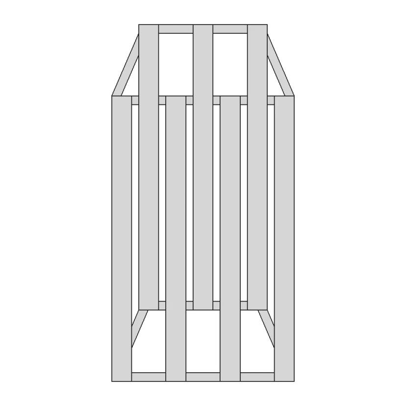 Bicycle Parking Bench CAD Model for Urban Design