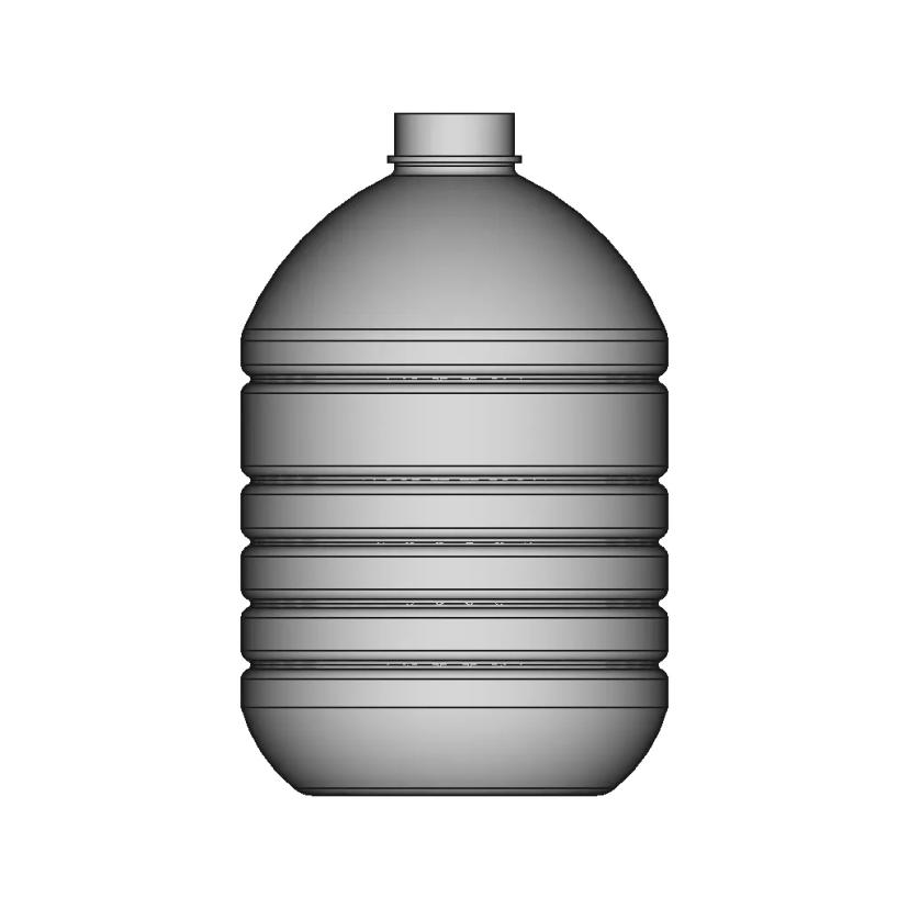 5 Liter Edible Oil Canister CAD Model for Culinary Use