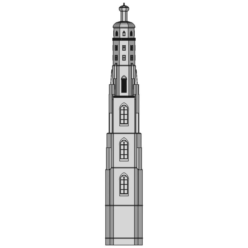 3D Tower Model for Engineering and 3D Printing