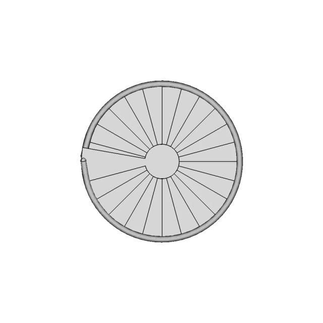 Parametric Circular Pattern Staircase Model