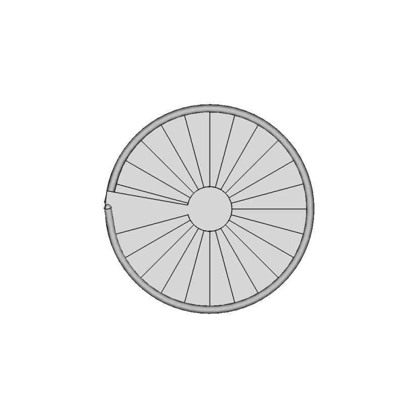 Parametric Circular Pattern Staircase Model
