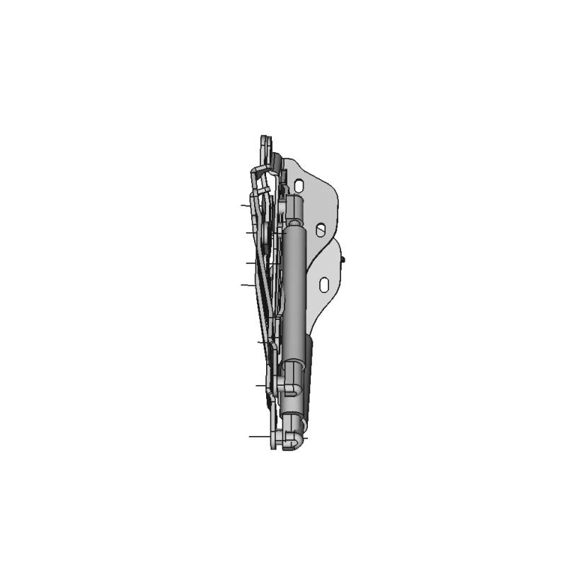 Gas-Lift Hood Hinge for VAZ 2107 Scale Model