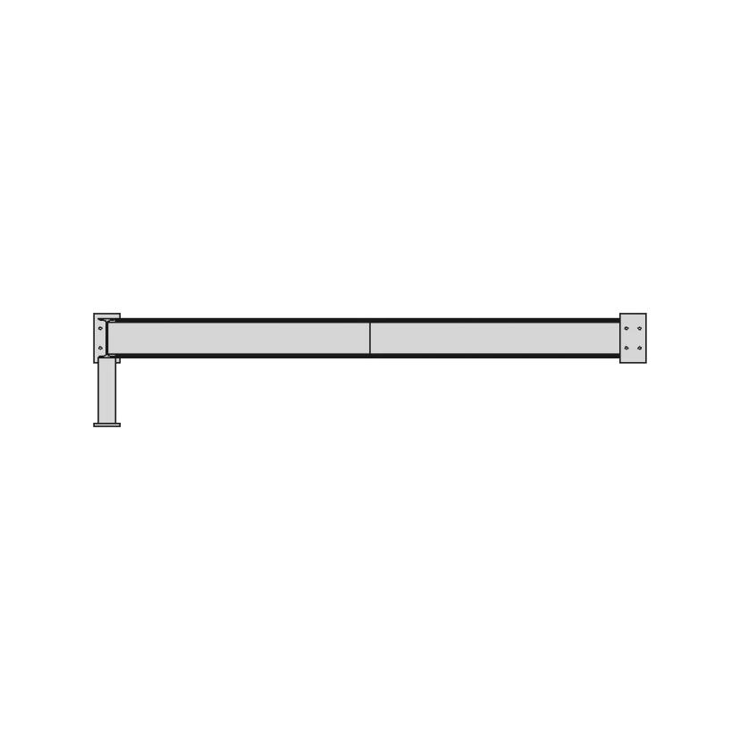 24 Cubic Meter Water Tank Base Supported by Building Pillars