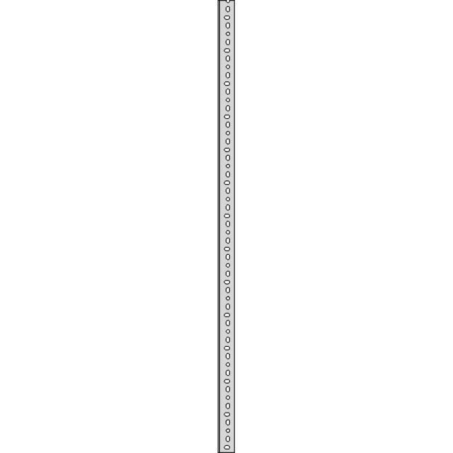 1 Meter Perforated Angle Iron