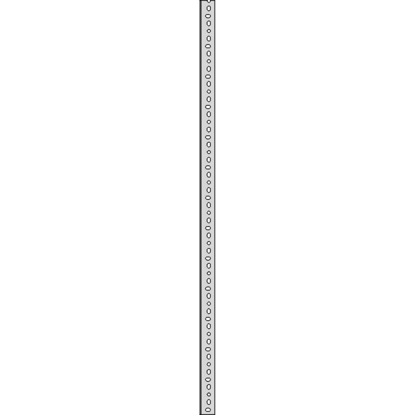 1 Meter Perforated Angle Iron