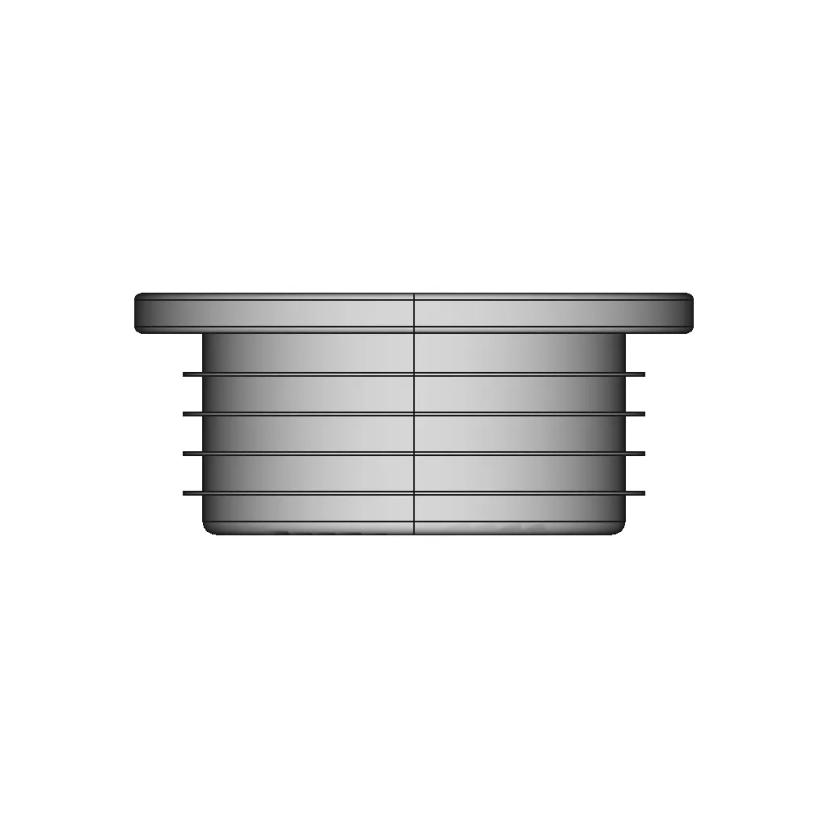 42.4mm Plastic Round End Cap for Industrial Applications