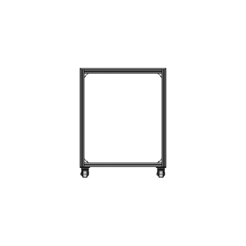 Industrial Component with Dimensions 880 x 2080 x 1010 mm